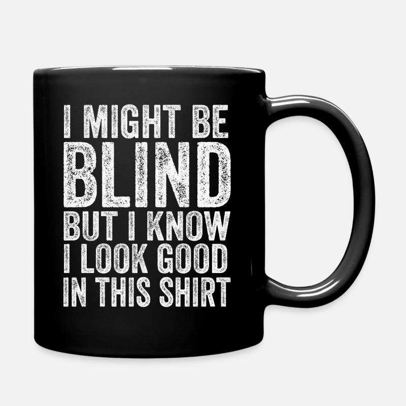 Bewusstsein für blinde Blindheit Blinde Menschen visuell - Tasse einfarbig - Schwarz
