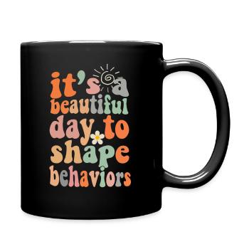 Beautiful Day Behavioral Shape Behaviors - Full Colour Mug - black - Right