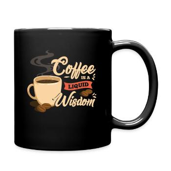 Le café est une sagesse liquide - Mug uni - noir - Droite