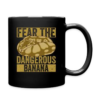 Banana Königspython - Full Colour Mug - black - Right