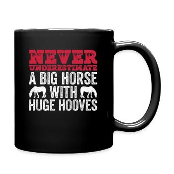 Clydesdale-zugpferd Und Zugpferdeliebhaber - Tasse einfarbig - Schwarz - Rechts