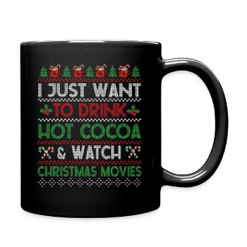 Christmas outfit with cool saying - Full Colour Mug - black - Right