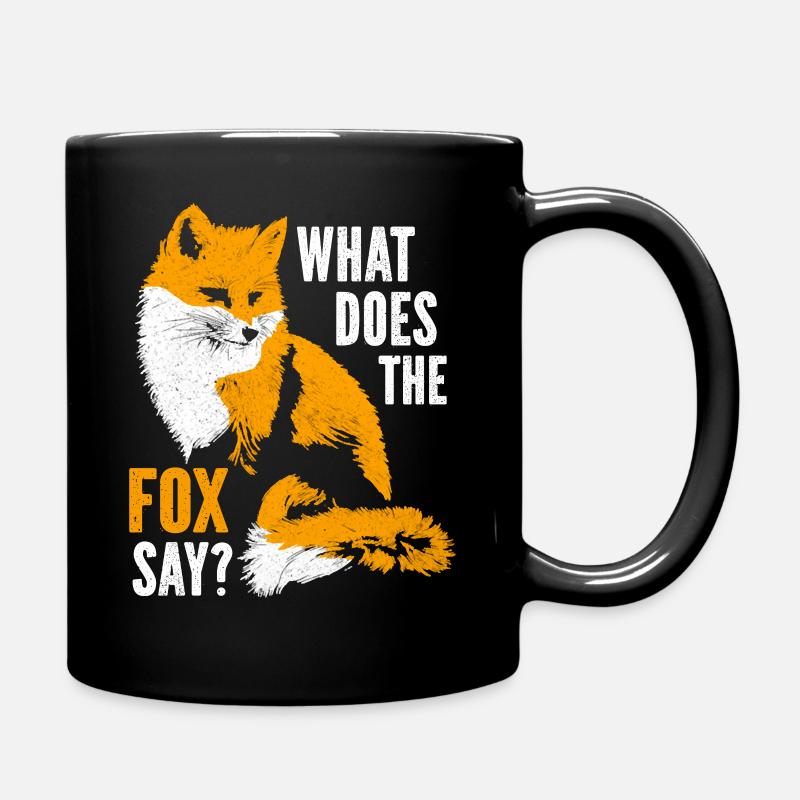What does the fox say? - Tasse einfarbig - Schwarz