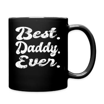 Retro Papa Outfit zum Vatertag - Tasse einfarbig - Schwarz - Rechts