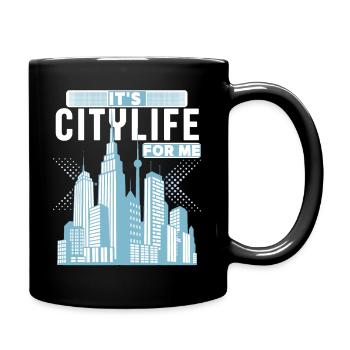Citylife-Stadtleben High-rises, New York Big City - Full Colour Mug - black - Right