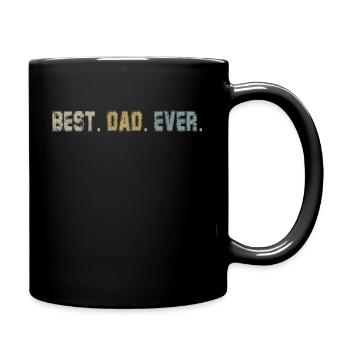 Retro Papa Outfit zum Vatertag - Tasse einfarbig - Schwarz - Rechts