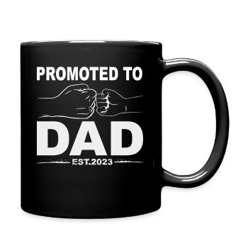 Retro Papa Outfit zum Vatertag - Tasse einfarbig - Schwarz - Rechts
