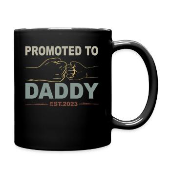 Retro Papa Outfit zum Vatertag - Tasse einfarbig - Schwarz - Rechts