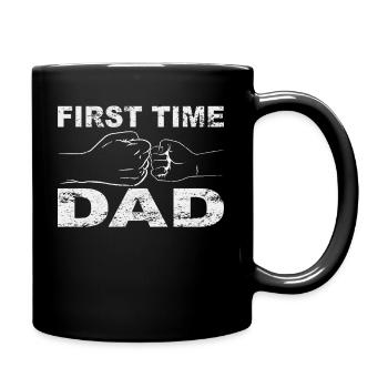 Retro Papa Outfit zum Vatertag - Tasse einfarbig - Schwarz - Rechts
