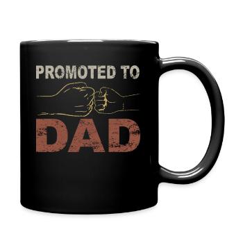 Retro Papa Outfit zum Vatertag - Tasse einfarbig - Schwarz - Rechts