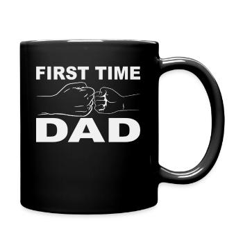 Retro Papa Outfit zum Vatertag - Tasse einfarbig - Schwarz - Rechts