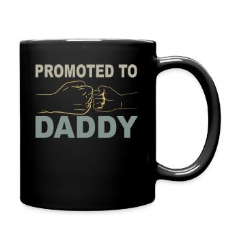 Retro Papa Outfit zum Vatertag - Tasse einfarbig - Schwarz - Rechts