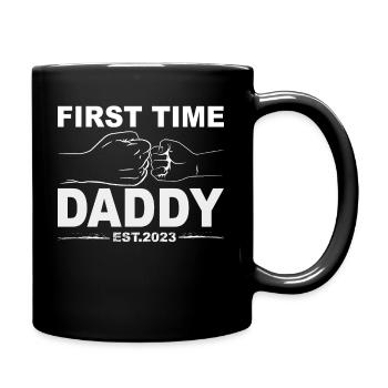 Retro Papa Outfit zum Vatertag - Tasse einfarbig - Schwarz - Rechts