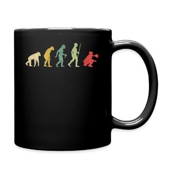 Baseball Fängerentwicklung - Tasse einfarbig - Schwarz - Rechts