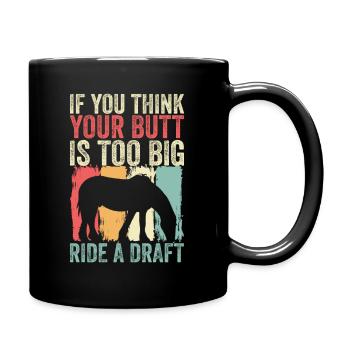 Clyadesdale Reiter Big Horse - Full Colour Mug - black - Right