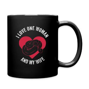 Banana Königspython Python - Full Colour Mug - black - Right