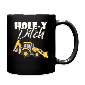 Conducteur d’excavatrice Conducteur d’excavatrice Cadeaux Hommes Construction - Mug uni - noir - Droite
