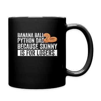 Königspython Bananenkugel Python - Tasse einfarbig - Schwarz - Rechts