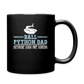Königspython Papa Königspython Boule de banane Python - Mug uni - noir - Droite
