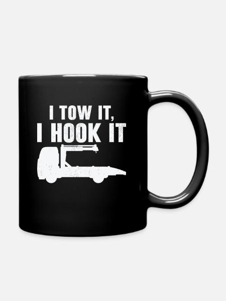 Abschleppwagenfahrer Geschickter Trucker - Tasse einfarbig - Schwarz