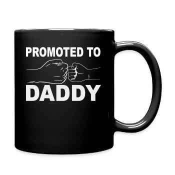 Retro Papa Outfit zum Vatertag - Tasse einfarbig - Schwarz - Rechts