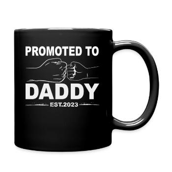 Retro Papa Outfit zum Vatertag - Tasse einfarbig - Schwarz - Rechts