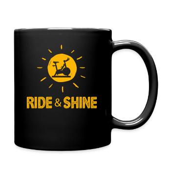 Ride And Shine - Tasse einfarbig - Schwarz - Rechts