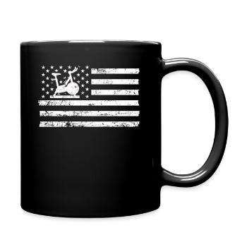 American Flag - Full Colour Mug - black - Right