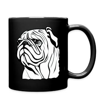 Bulldog français chien anglais 11 - Mug uni - noir - Droite