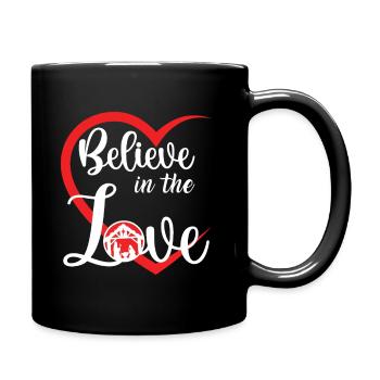 Croyez en l’amour ce Noël - Mug uni - noir - Droite