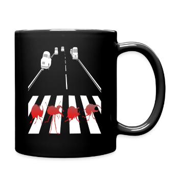Insectes dans la rue - Mug uni - noir - Droite