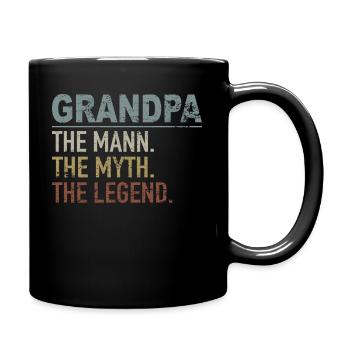 Grand-père grands-parents idée cadeau disant - Mug uni - noir - Droite