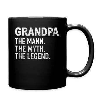 Grand-père grands-parents idée cadeau disant - Mug uni - noir - Droite