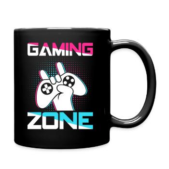 Zone de jeu - Mug uni - noir - Droite
