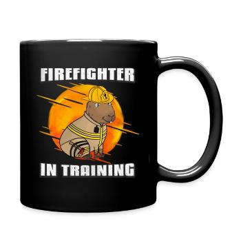 Firefighter in training - Full Colour Mug - black - Right