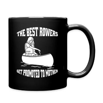 Ruderer lustige Rudern Ruderin Spruch Ruderverein - Tasse einfarbig - Schwarz - Rechts