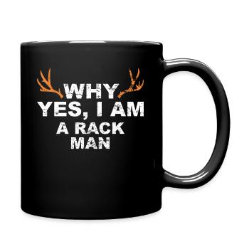Hunter Jagt.Hirsch Gift Idea - Full Colour Mug - black - Right