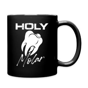 holy molar Design for a dental clinic worker or - Full Colour Mug - black - Right