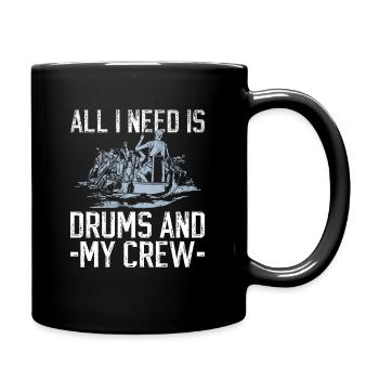 Drachenboot Und Drachenboot Paddler - Mug uni - noir - Droite