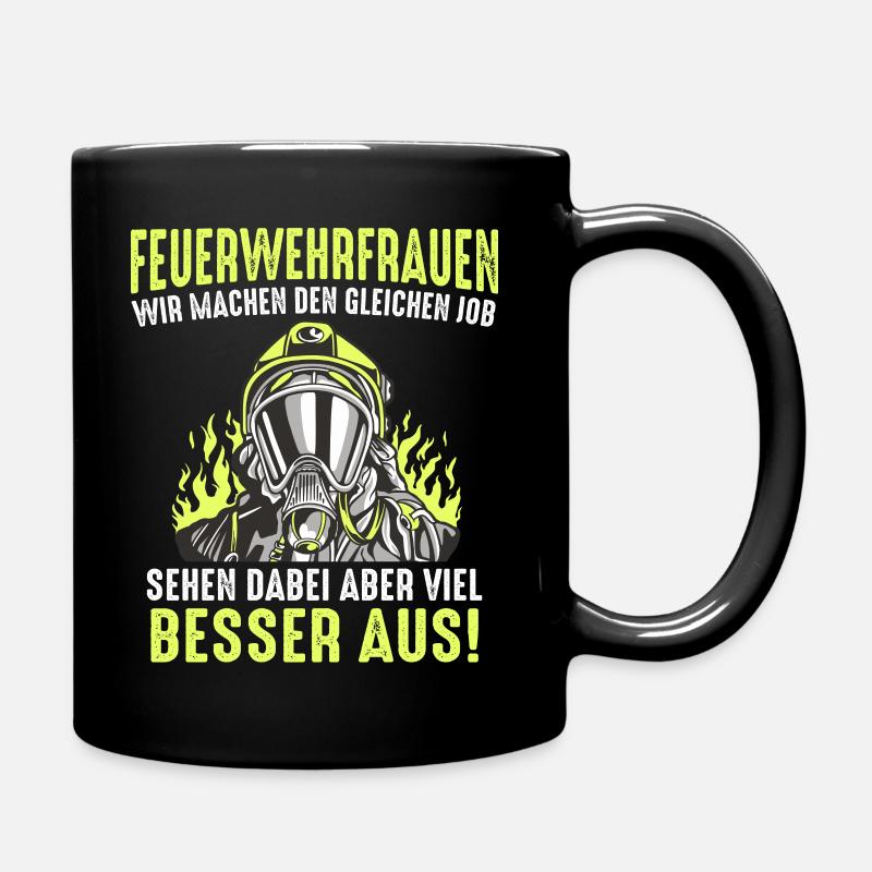 Feuerwehr Freiwillige Feuerwehr - Tasse einfarbig - Schwarz