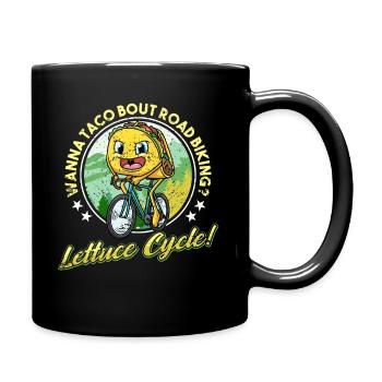 Taco Bike Road Bike Cycling Cinco De Mayo - Full Colour Mug - black - Right