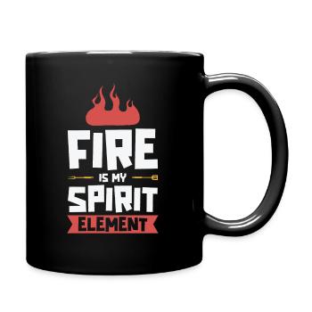 Cooking Grilling Fire Spirit Element Cook and - Full Colour Mug - black - Right