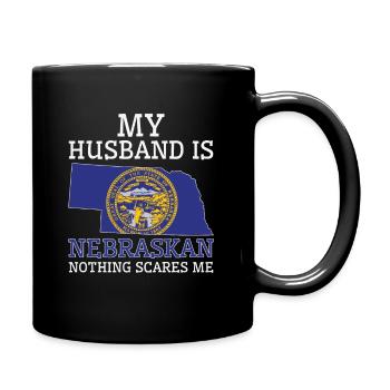Rien ne me fait peur Nebraska mari Nebraska - Mug uni - noir - Droite