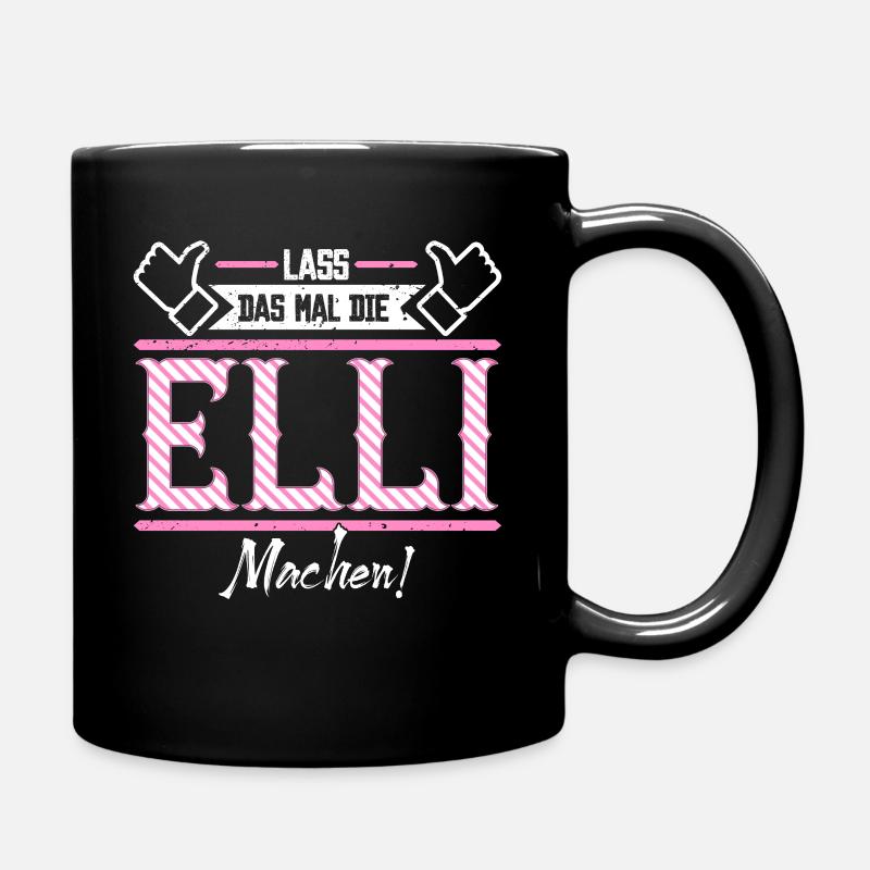 Elli Geschenkidee Geschenk Geburtstag - Tasse einfarbig - Schwarz