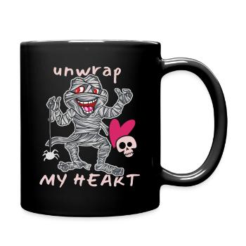 Momie comique, momie d’Halloween, drôle de dicton - Mug uni - noir - Droite