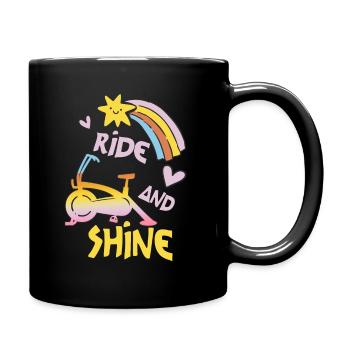 Ride And Shine - Tasse einfarbig - Schwarz - Rechts