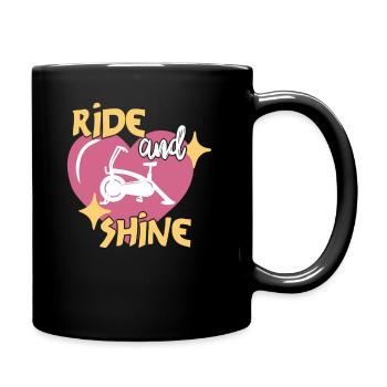 Ride And Shine - Tasse einfarbig - Schwarz - Rechts