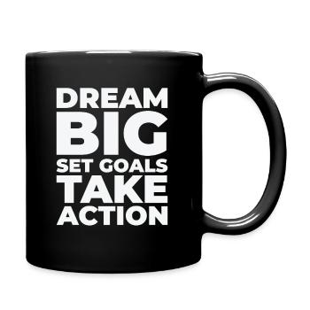 Goal Life Quotes Message positif Motivationnel - Mug uni - noir - Droite
