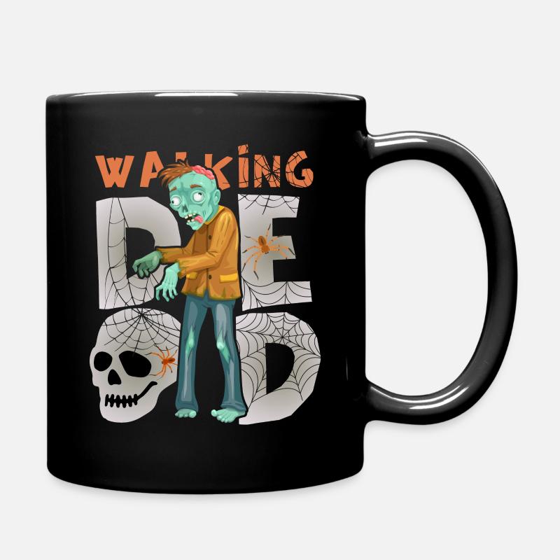 Zombiemonster Zombie Tod lustiger Spruch Halloween - Tasse einfarbig - Schwarz
