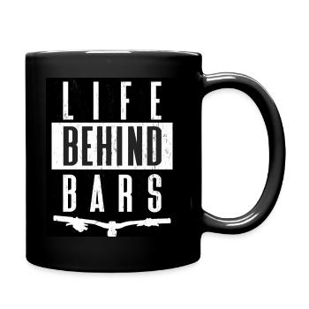 MOUNTAINBIKE life behind bars - Full Colour Mug - black - Right